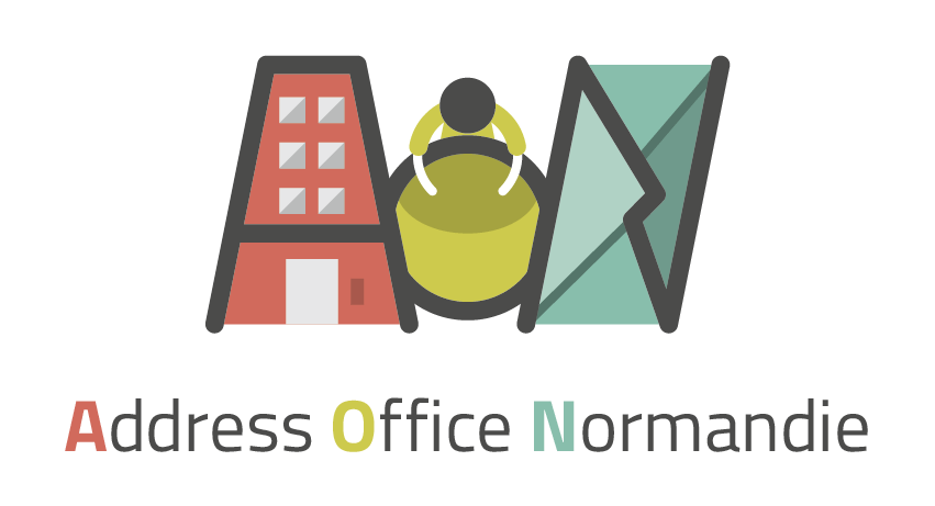 logo ADDRESS OFFICE NORMANDIE pasteur client i-media pour une communication digitale à rouen